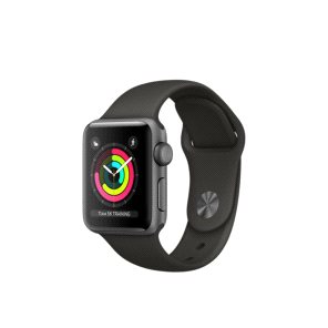 Apple W S3 42mm S. Grey Case Black SBand